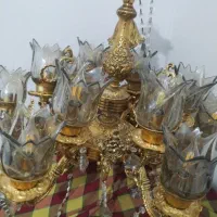 لوستر برنجی 12شعله|لوستر و چراغ آویز|مشهد, پروین اعتصامی|دیوار