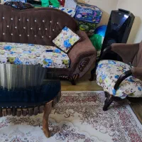 فروش مبلمان ۹ نفره با میز وسط و ۳ میز عسلی|مبلمان خانگی و میز عسلی|تهران, فرمانیه|دیوار