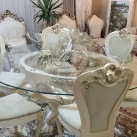 میز ناهارخوری۶نفره پلیمری شکیل