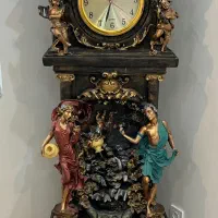 ساعت و آبنما دیواری ایستاده زیبا