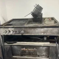 فروش فر۵کاره وفن وپشتی و مقداری لوازم کافه