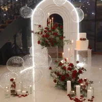 بادکنک گل آرایی تولدبلهبرون سفره عقد خنچه افتتاحیه