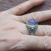 یاقوت نقره یاقوت  کبود اصل|جواهرات|شیراز, گلکوب|دیوار