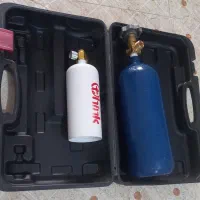 دو عدد کپسول گاز و اکسیژن با شیر اصلی