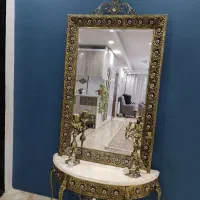 آینه شمعدان برنجی