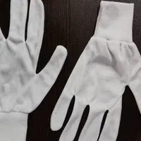 دستکش ضد حساسیت سفید نخی