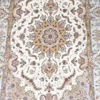 فرش دستباف ابریشمی ۴۰ رج|فرش|خوی, |دیوار