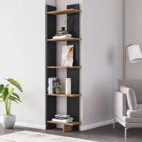 کتابخانه مدرن ایستاده|کتابخانه، شلف، قفسه‌های دیواری|تهران, ستارخان|دیوار