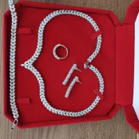 سرویس ۴ تیکه عروس طرح جواهر بدل رنگ ثابت|بدلیجات|پاکدشت, پاکدشت (مامازند)|دیوار