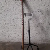 عصا چوبی    عصا۴پایه