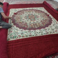 لحاف کرسی قرمز یلدایی با رویه ترمه بته جقه 4 در 4|رختخواب، بالش، پتو|تهران, شهید رجایی|دیوار