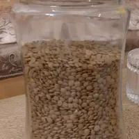 شیشه حبوبات ۲ کیلویی با درب آلومینیومی