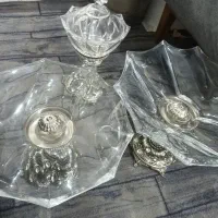 ظروف پذیرایی شکیل و پایه برنز