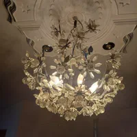 لوستر کریستالی|لوستر و چراغ آویز|اصفهان, باغ فردوس|دیوار