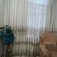 پرده کتان.  بدون پاری جنس خوب|پرده، رانر، رومیزی|ملایر, |دیوار