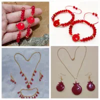 گردنبندوگوشواره ماه شبتاب ،کادو روز مادر،روز زن