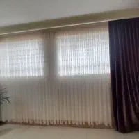 پرده به همراه دوعددوالان مخمل