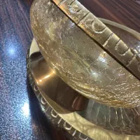 پیشدستی پیاله کریستال برنجی|ظروف سرو و پذیرایی|تهران, گلستان (شهرک راه آهن)|دیوار