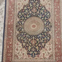 ابریشم قم / یک نیم متری /نقش لچک ترنج( خورشید)
