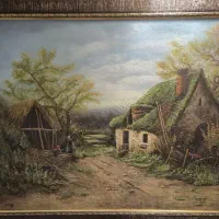 تابلو نقاشی رنگ روغن، کار دست