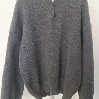 پلیور نیم زیپ ذغالی (فری سایز)|لباس|خمین, |دیوار