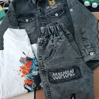 سه تیکه لی، شلوار ذغالی|کفش و لباس بچه|مشهد, مصلی (کارمندان اول)|دیوار