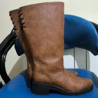 پوتین (بوت) بلند زنانه رنگ قهوهای سایز ۴۰|کیف، کفش، کمربند|پرند, فاز ۵|دیوار