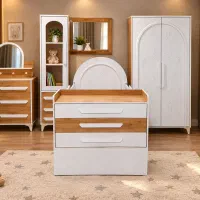 سرویس کامل سیسمونی نوزاد مدل برگ تمام MDF