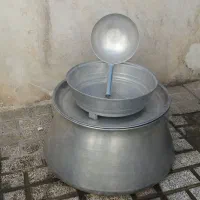 دیگ روحی به همراه آبگردان وآبکش روحی
