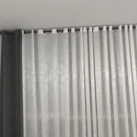 پرده نو نو با چوپ پرده و دستک نو