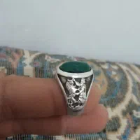 انگشتر سنگ اصلی سبز
