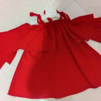 شومیز قرمز دخترانه