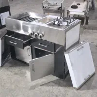 سفارشی سازی کانتر میزکار سینک کابینت استیل