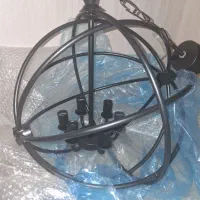 یه عدد لوستر کروی قطر 45 رنگ مشکی کوره ای