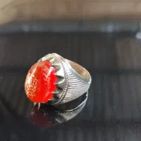 انگشتر نقره عقیق سرخ خاص