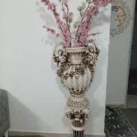 گل مصنوعی،گلدان و پایه