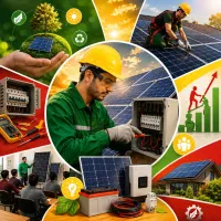 آموزش طراحی نصب سیستم پنل برق خورشیدی کمک باستخدام