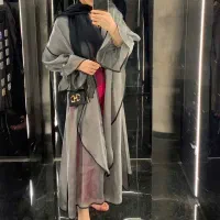 مانتو حریر مجلسی بلند