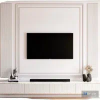 اجرا تخصصی دیوار TV مدرن و نئوکلاسیک