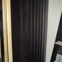 درب چوبی اتاقی و سرویسی HPL قهوه ای تیره با قفل