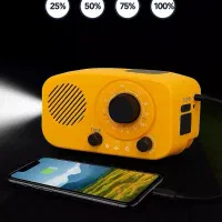 رادیو چراغ قوه پاور بانک اضطراری / پنل خورشیدی