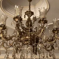 یک عدد لوستر ۸شاخه زیبا|لوستر و چراغ آویز|اسلامشهر, شهرک قائمیه|دیوار