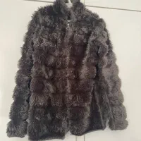 کت تمام خز رنگ طوسی نو نو