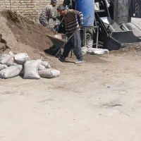 بتون ریزی با دستگاه خلاطه احسان بیات