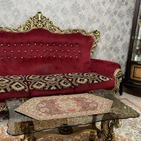 مبلمان استیل نه نفره در حد نو|مبلمان خانگی و میز عسلی|قیدار, |دیوار