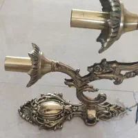 لوستر دیوار کوب برنز دوشاخه