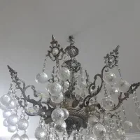 لوستر ۸شاخه برنز|لوستر و چراغ آویز|ری, علایین|دیوار