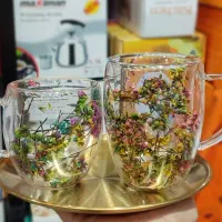 ماگ پیرکس گل خشک طبیعی