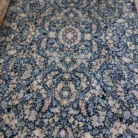 فرش ماشینی گلاریس ۹متری سرمه ای
