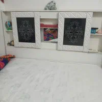 تخت خواب دو نفره به همراه تشک|تخت و سرویس خواب|زاهدان, |دیوار